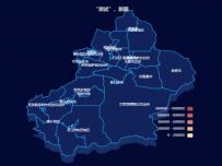 新疆地图 [地理坐标,地图]