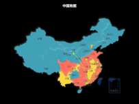 中国地图 [地理坐标,路径图,地图]