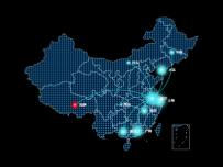 地图背景自定义 [地理坐标,路径图,地图,散点图]