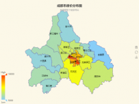 成都市租房房价分布图 [地图]