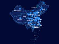 中国地图 [地理坐标,地图,散点图]