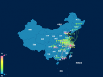 彩色动态轨迹-china.json [地理坐标,路径图,地图,散点图]